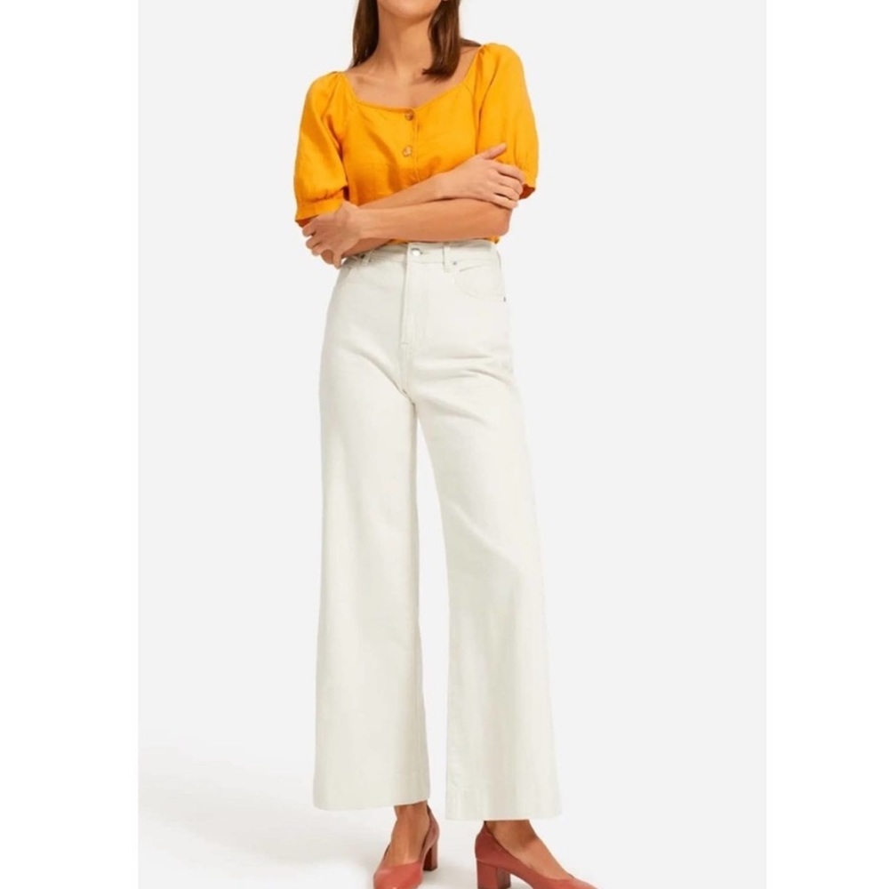 Everlane The Summer Wide Leg Jeans sz 31 Bone